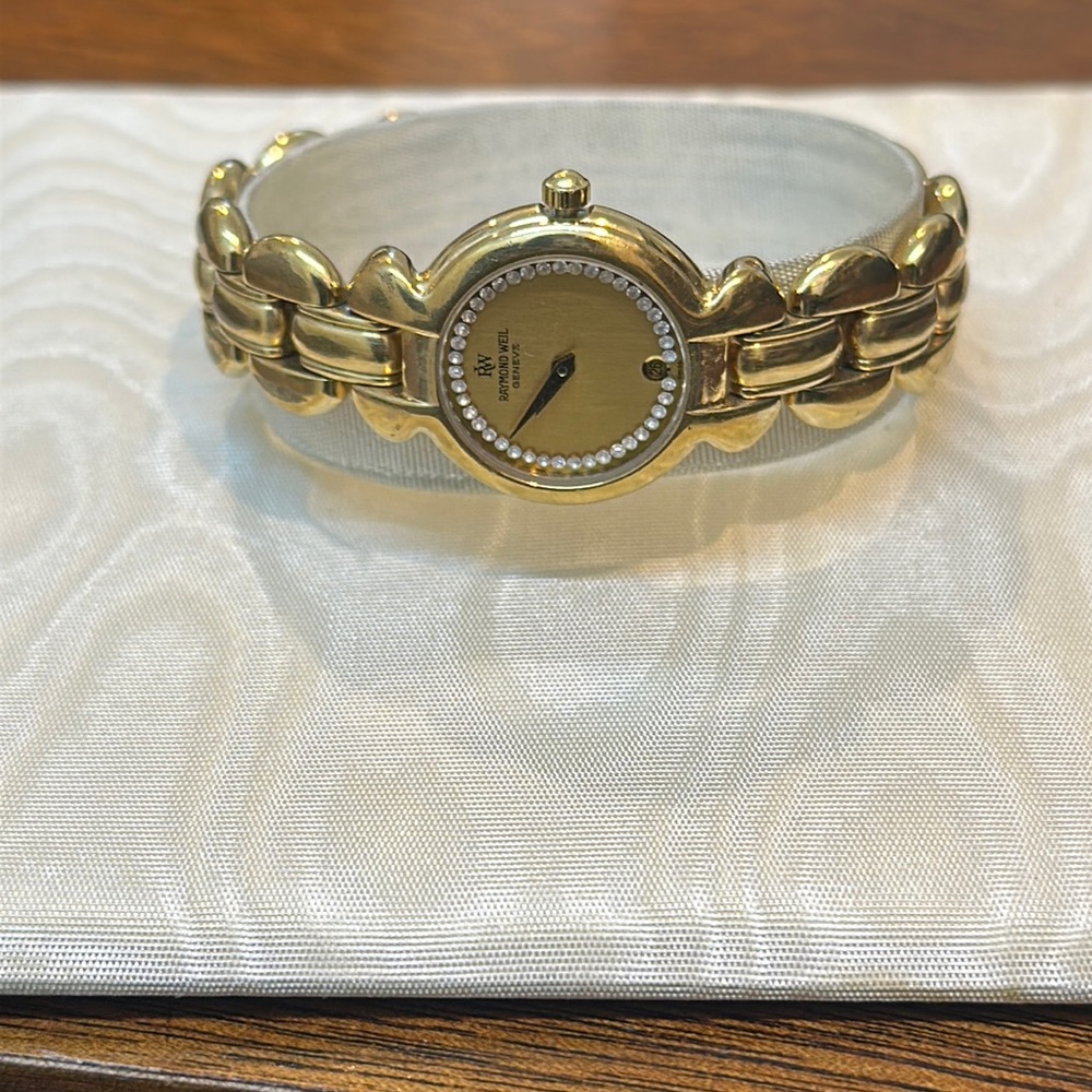 Raymond Weil ladies fine gold plated watch
